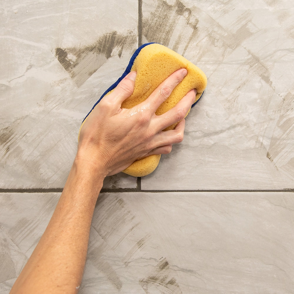 7 in. x 5.5 in. x 2 in. Microfiber Polishing Sponge for Grouting, Cleaning and Washing
