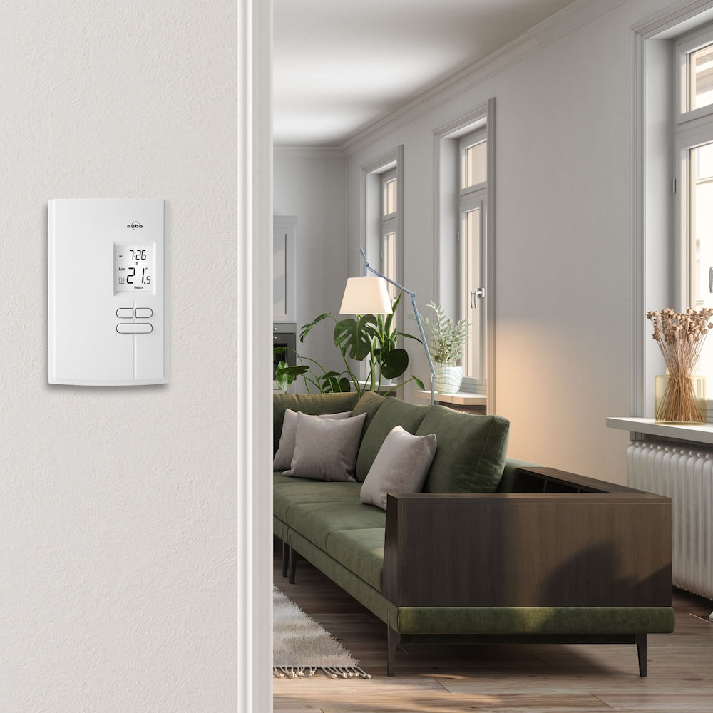 Thermostat de chauffage électrique programmable économique de 5 à 2 jours pour plinthes