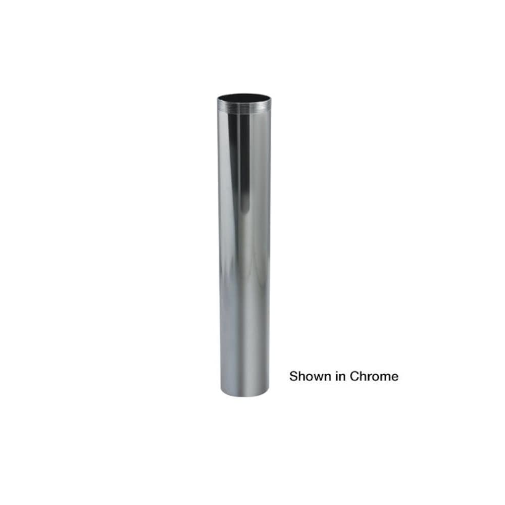 Tube d'extension fileté en laiton chromé de 1-1/2 pouces x 6 pouces