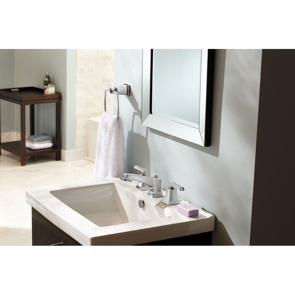 Robinet de lavabo de salle de bain à 2 poignées de 8 à 16 pouces à large entraxe en chrome (drain et valve inclus)