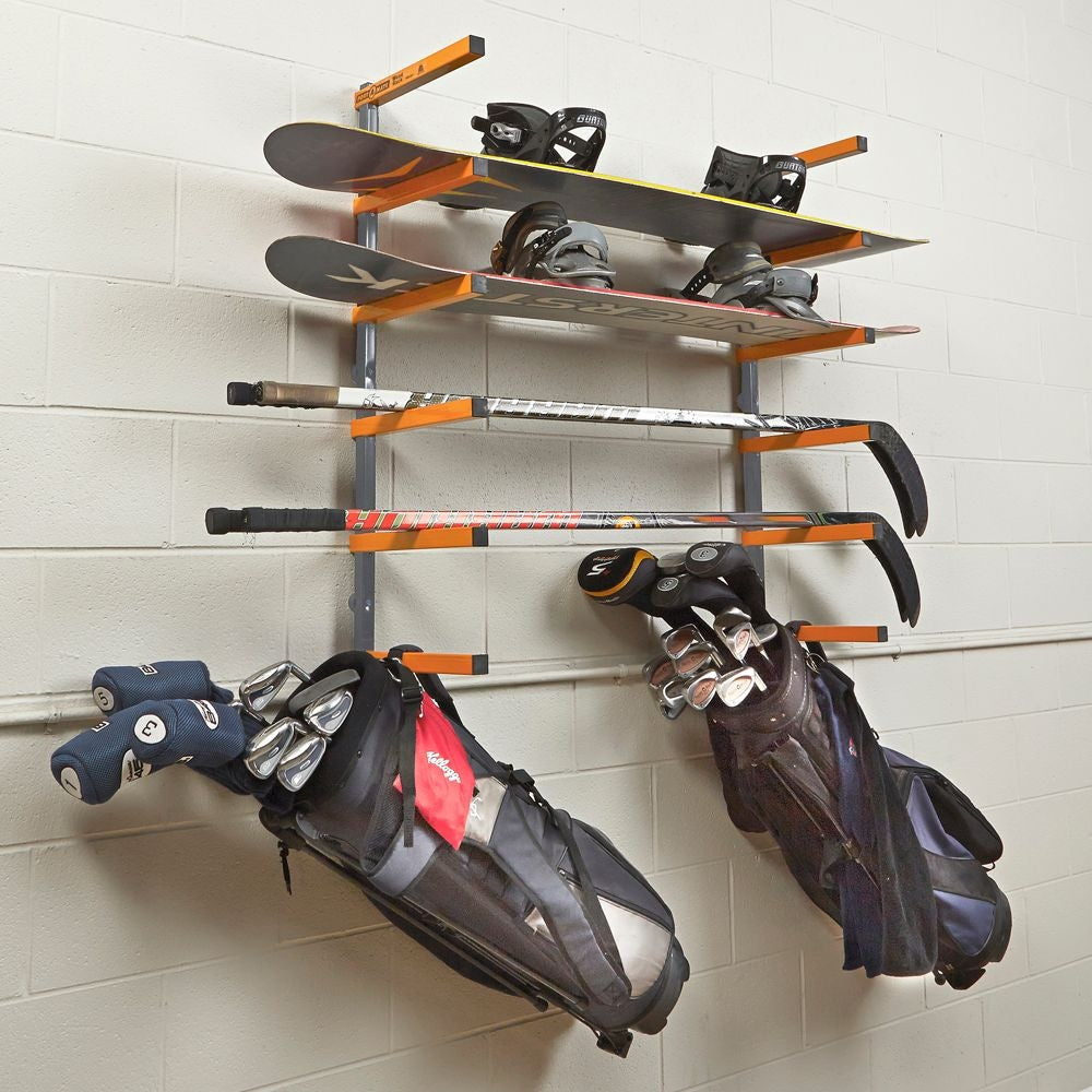 6-level Storage Rack, Orange