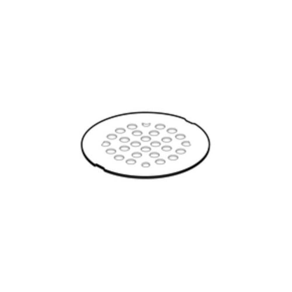 Couvercle de drain de douche de 4 pouces pour ouverture de 3-3/8 pouces en nickel brossé
