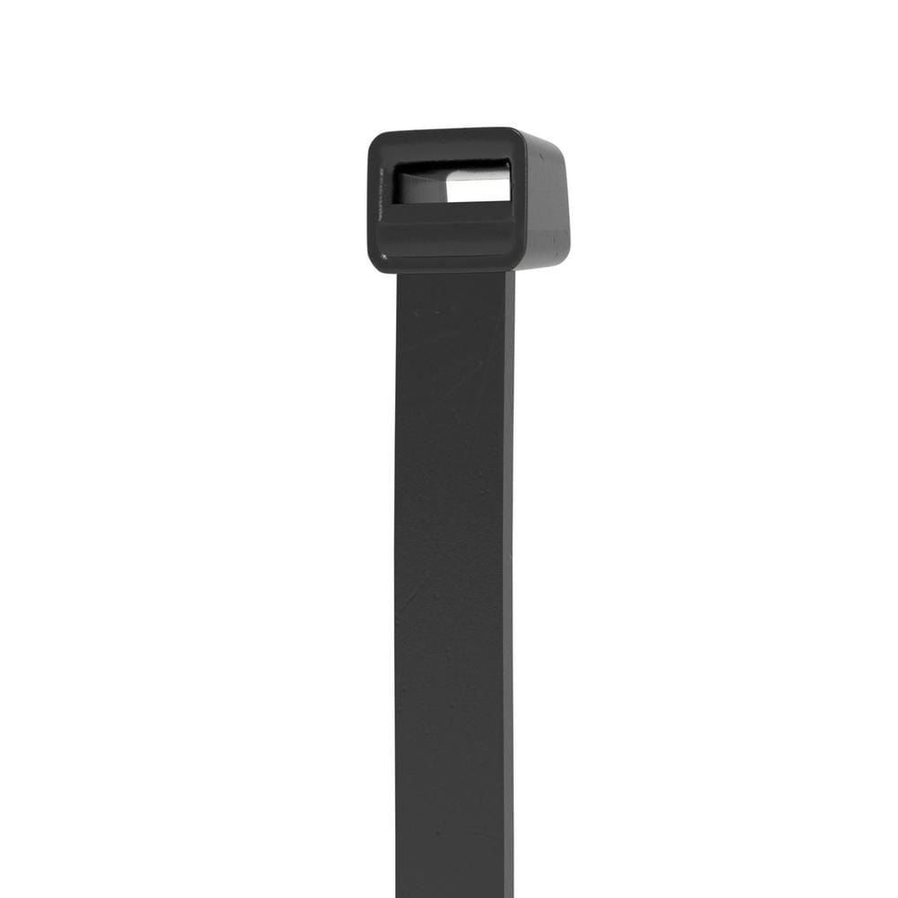 Colliers de serrage de 8 pouces pour utilisation intérieure/extérieure, matériau en nylon résistant aux UV - Noir (paquet de 20)