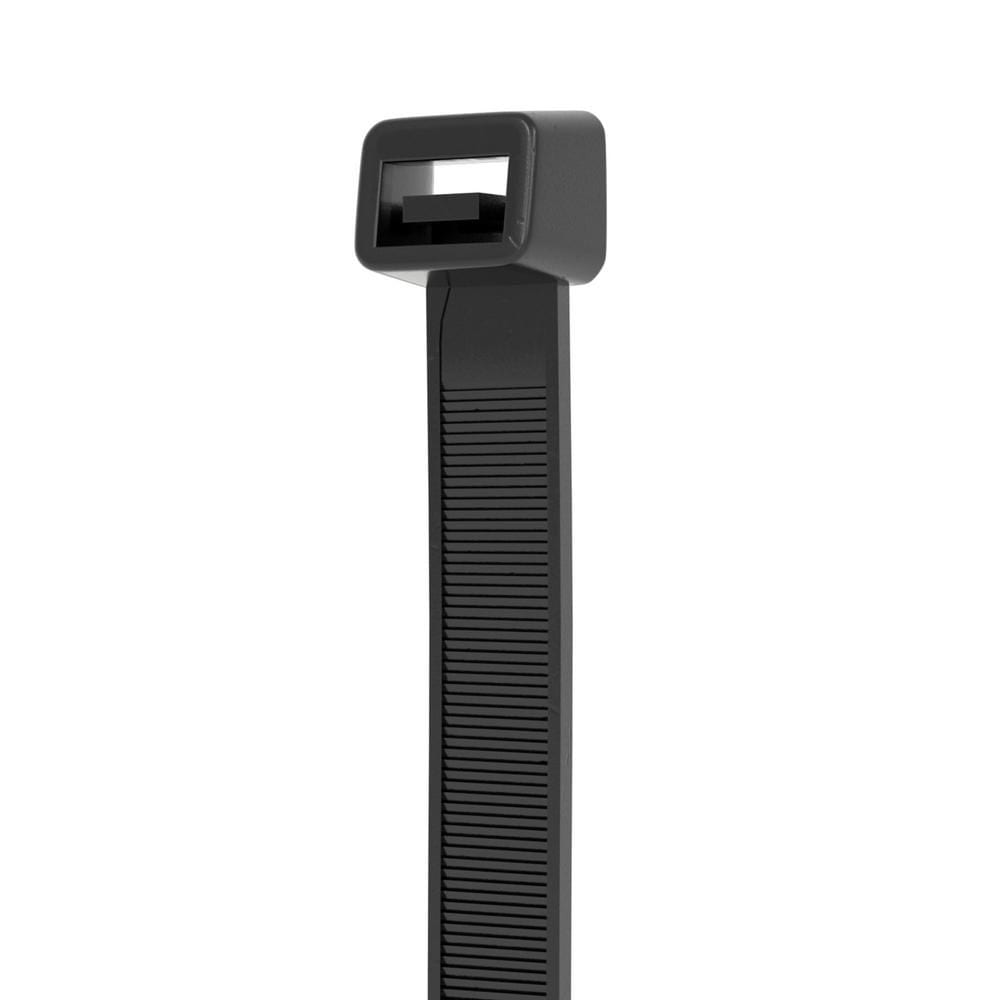 Colliers de serrage de 8 pouces pour utilisation intérieure/extérieure, matériau en nylon résistant aux UV - Noir (paquet de 20)