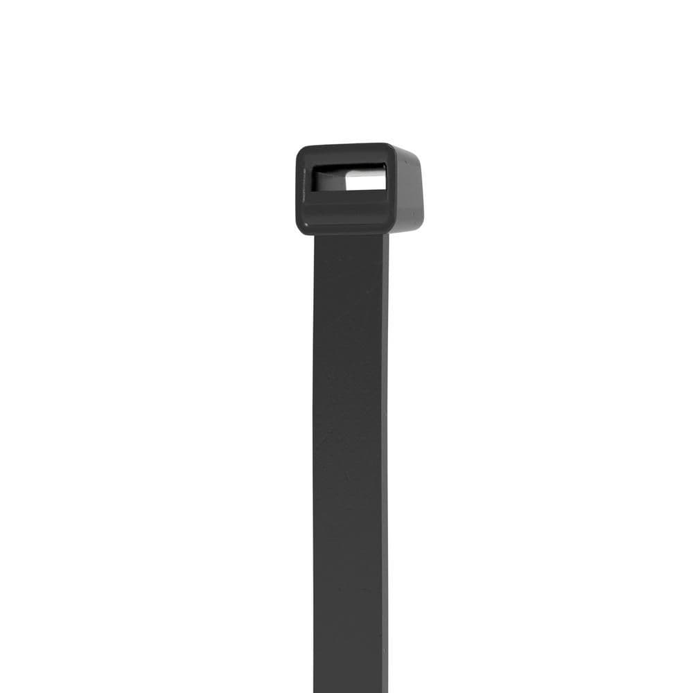 Attaches de câble de 11 pouces, utilisation intérieure/extérieure, matériau en nylon résistant aux UV - noir (paquet de 100)