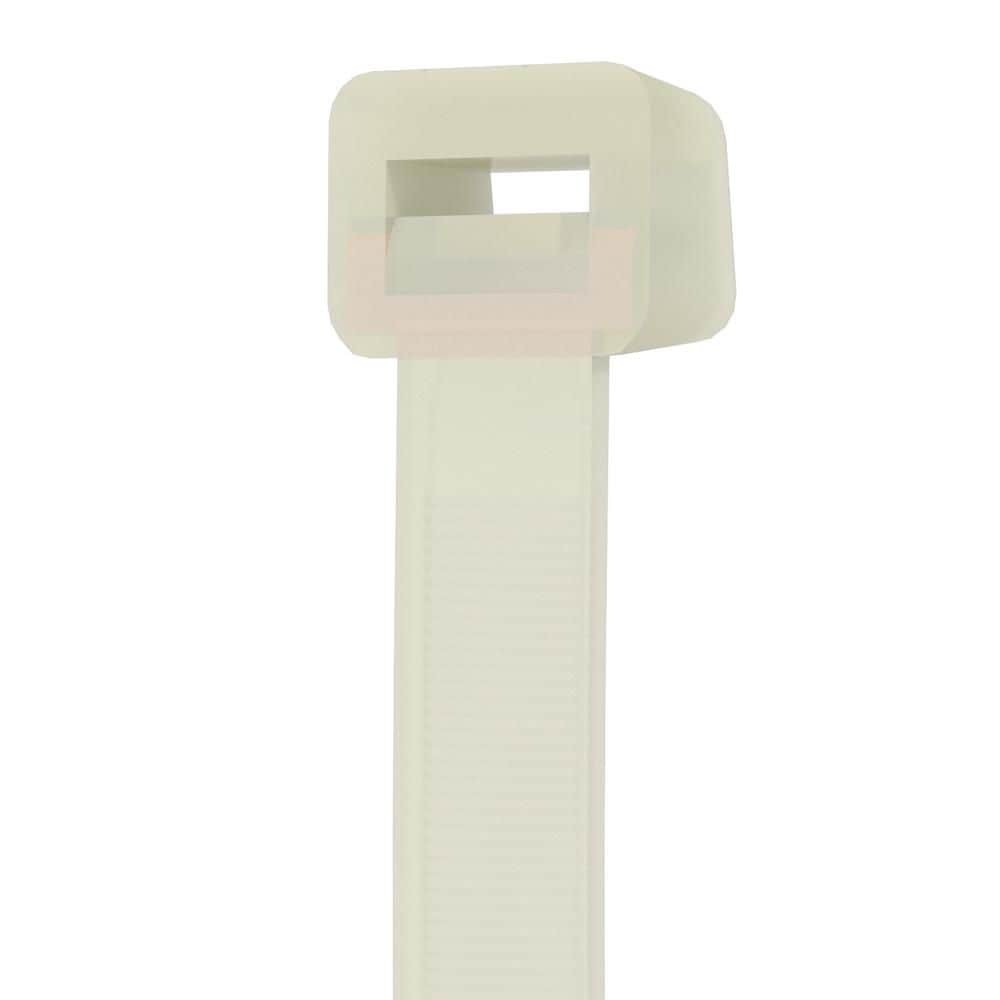 14-inch Cable Ties Indoor Use Nylon Material - Natural (100-Pack)