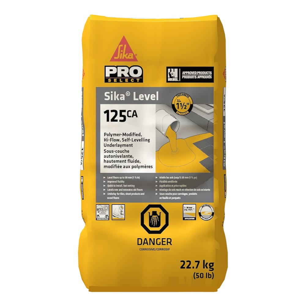 Level-125CA, 22.7 Kg, Self-Leveling Cement, One-Component Underlayment for Interior Projects