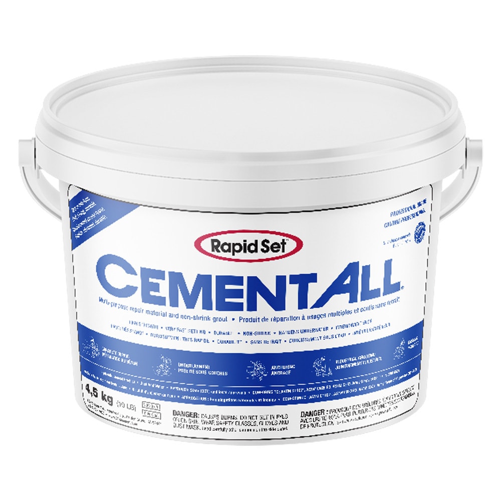CEMENT ALL, 4,5 kg, béton multi-usages haute performance, matériau de réparation de ciment