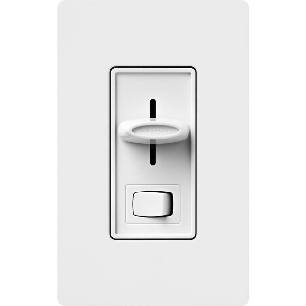 Interrupteur variateur Skylark LED+ pour ampoules LED/halogènes/à incandescence à intensité variable, unipolaire ou à 3 voies, blanc