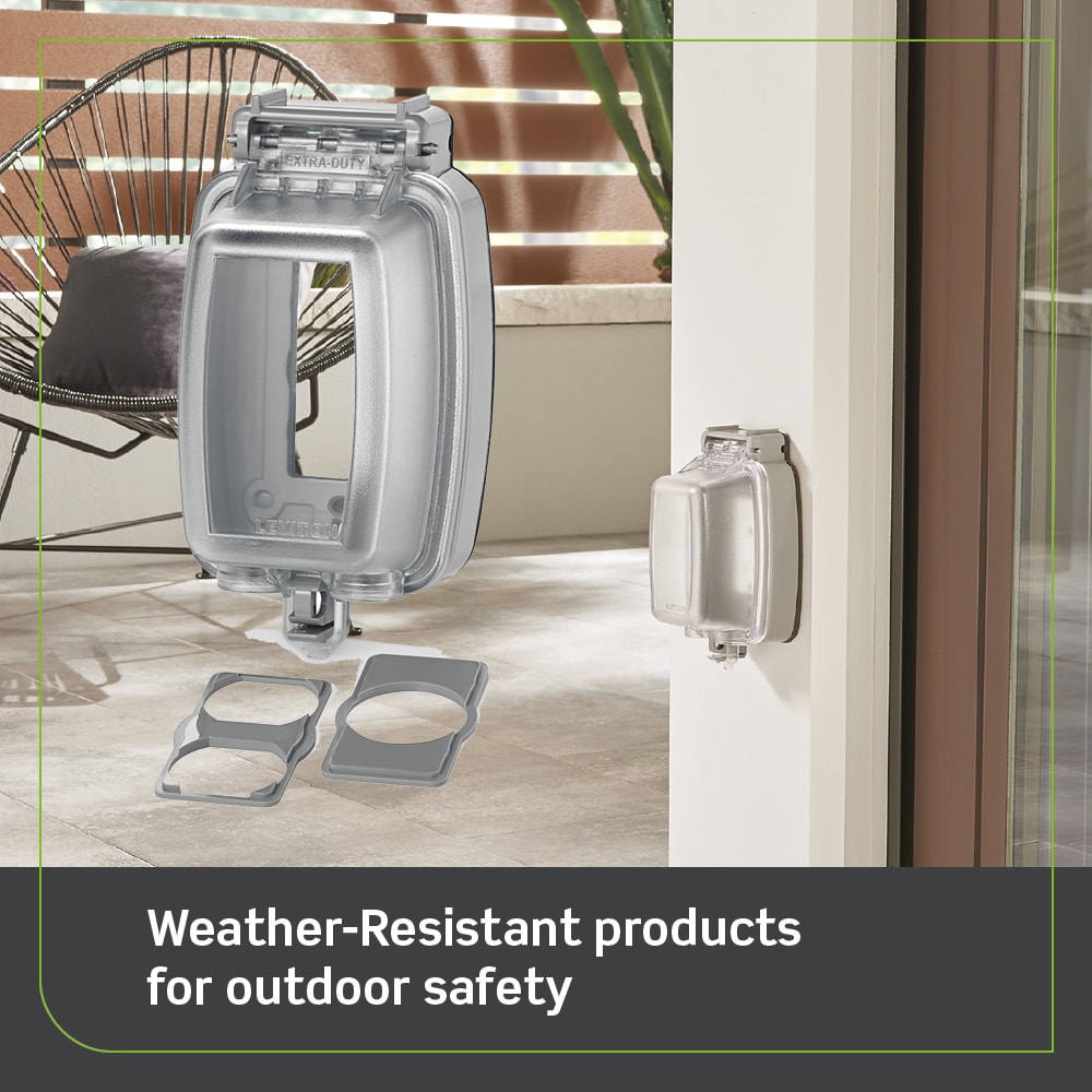 Decora 1-Gang Vertical Weather-Resistant While-In-Use Cover Extra Duty, Clear