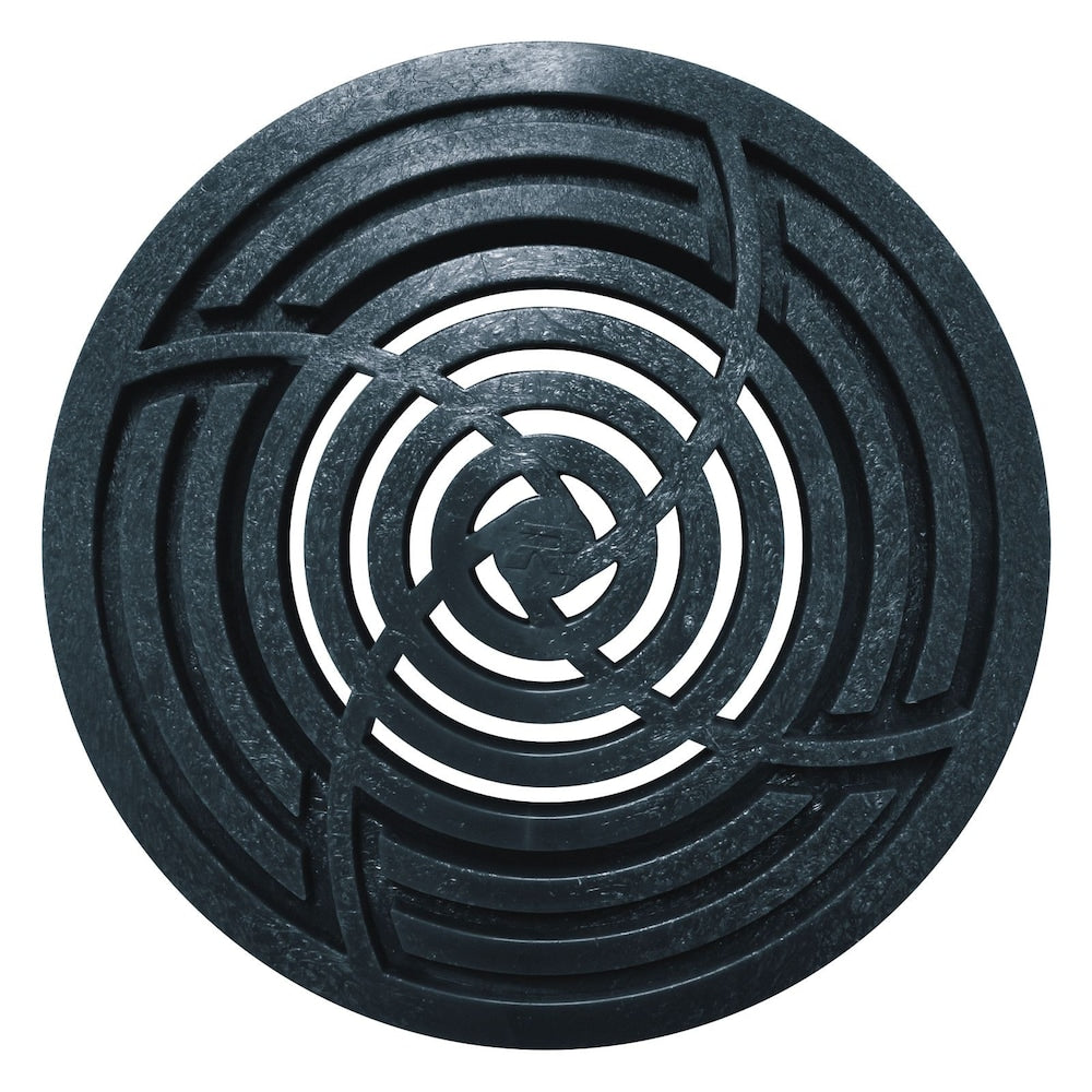 Grille noire ronde de 8 pouces