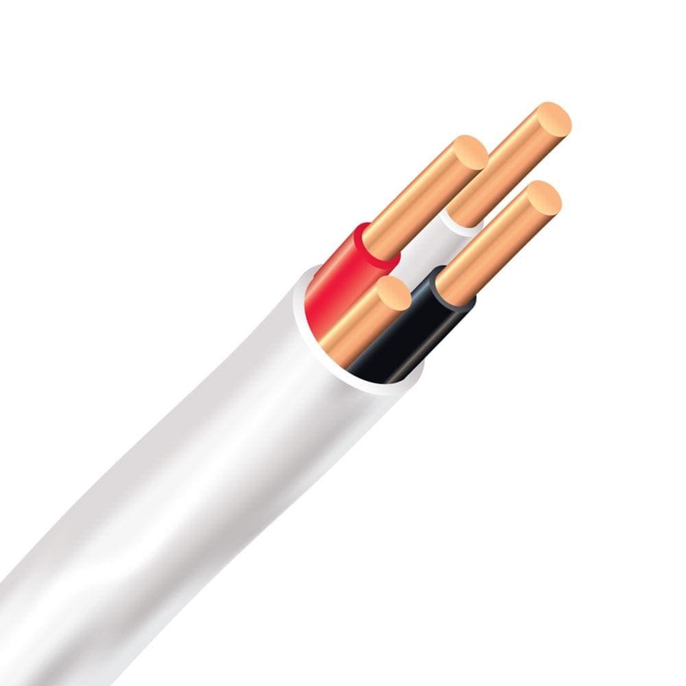 14/3 NMD90 150M Romex SIMpull Electrical Wire - White