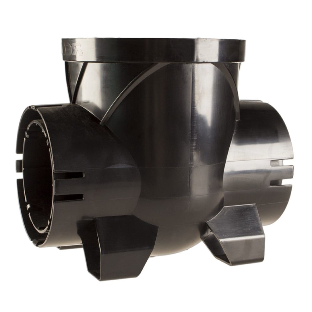 Bassin collecteur de drainage rond de 6 po avec double sortie