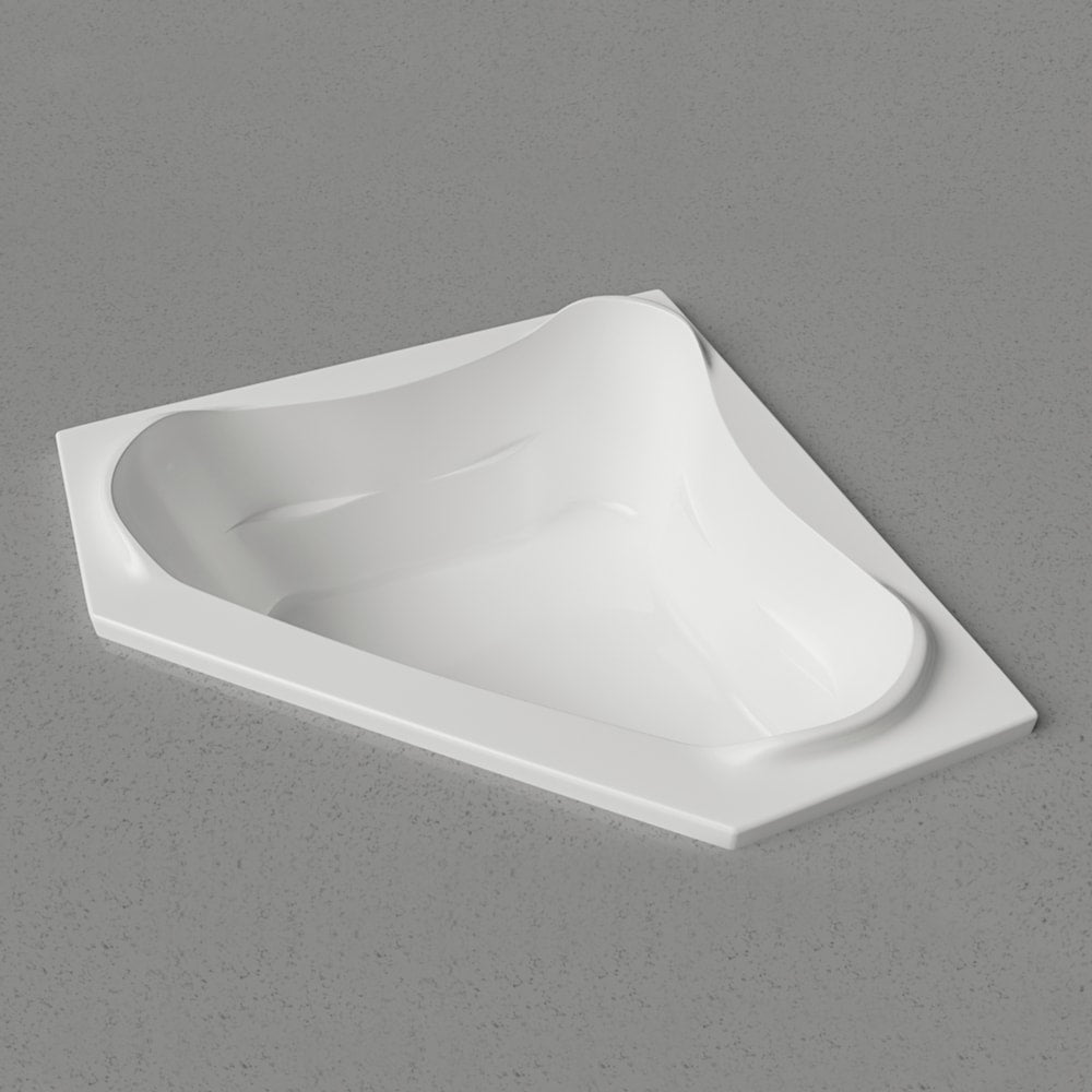 Baignoire d'angle en acrylique LUXE de 5 pieds