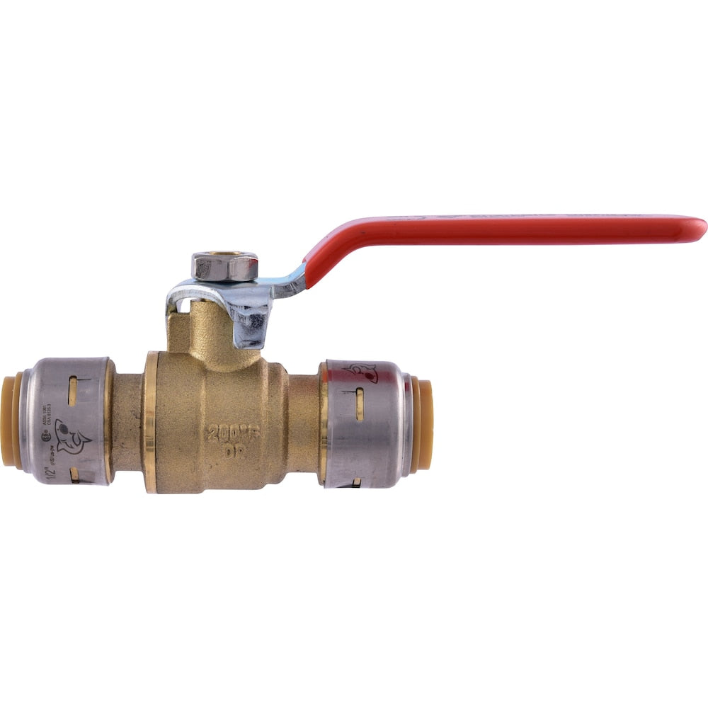 1/2 inch Brass Push-to-Connect Ball Valve