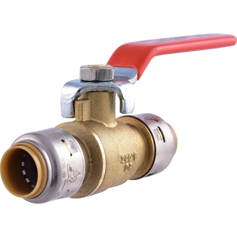 1/2 inch Brass Push-to-Connect Ball Valve