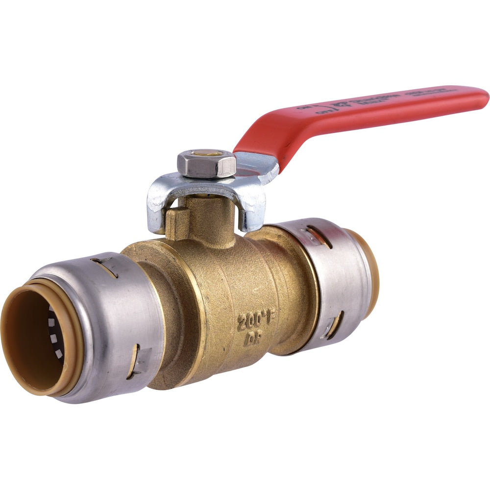 3/4 inch Brass Push-to-Connect Ball Valve