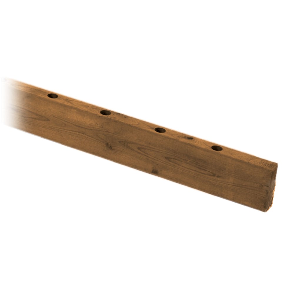 Rail percé en bois traité 2 x 4 x 6'