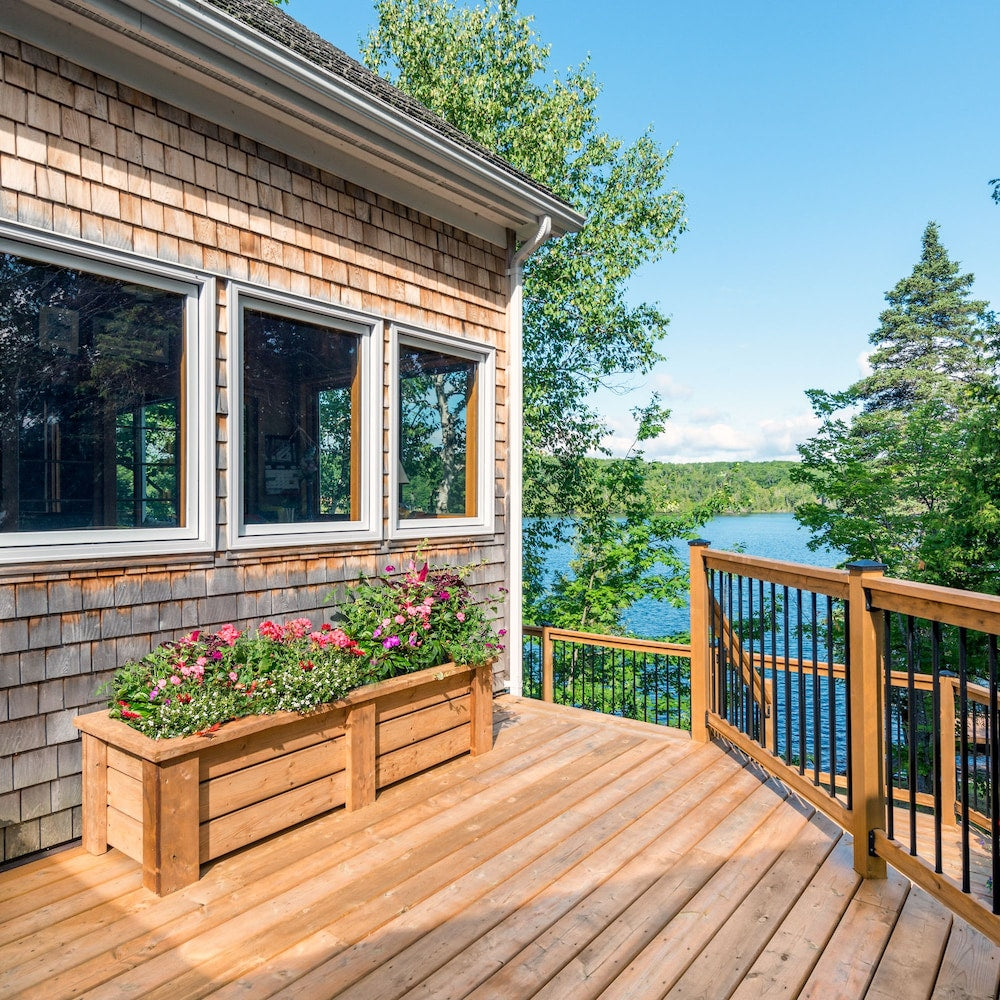Rail percé en bois traité 2 x 4 x 6'