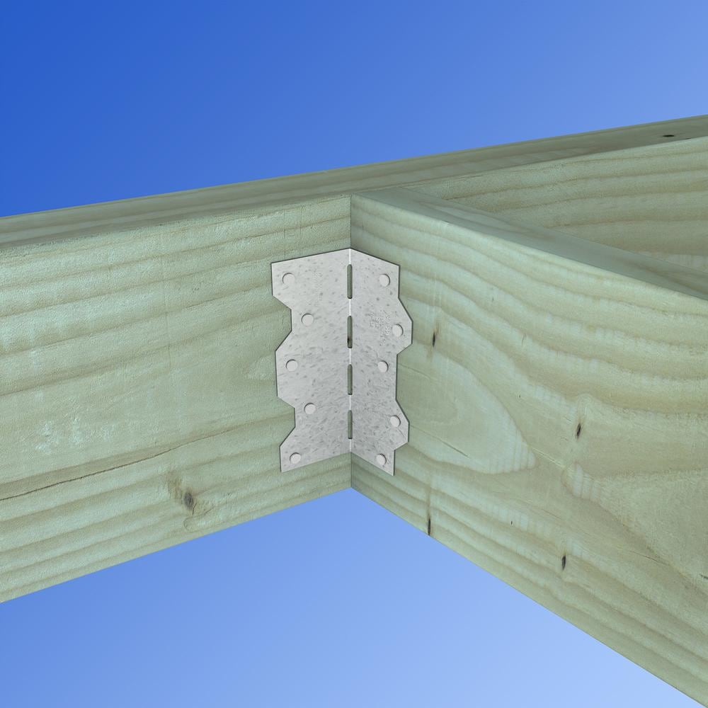 LS 6-3/8 inch 18-Gauge ZMAX Galvanized Adjustable L Angle