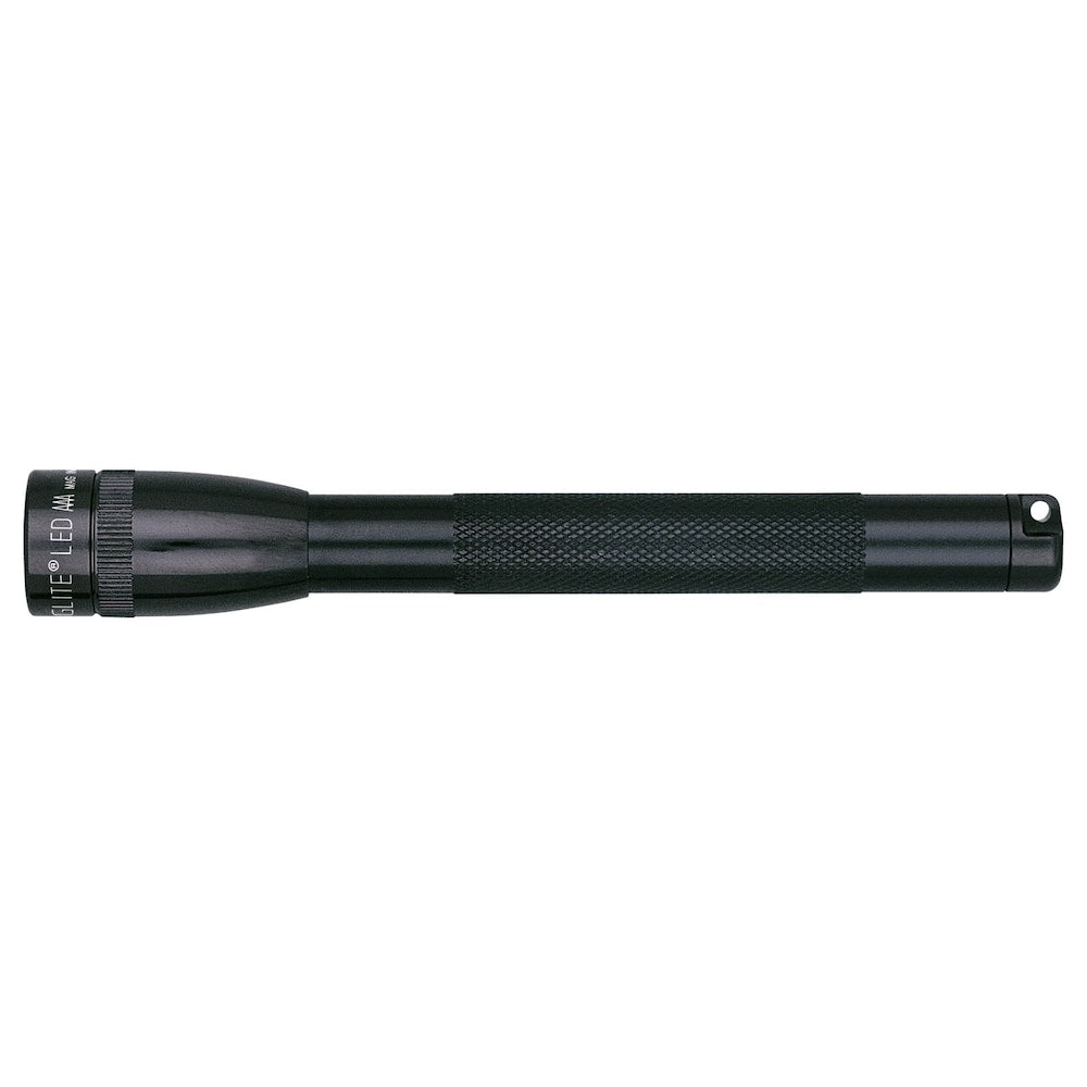 Mini 2-Cell AAA LED Flashlight - Black