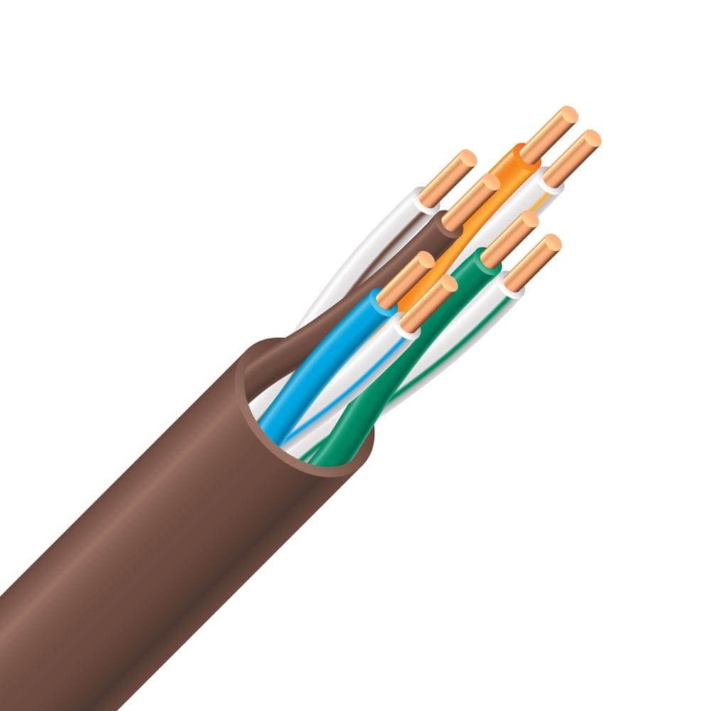 24/4 CAT5e 30M Networking Cable - Tan