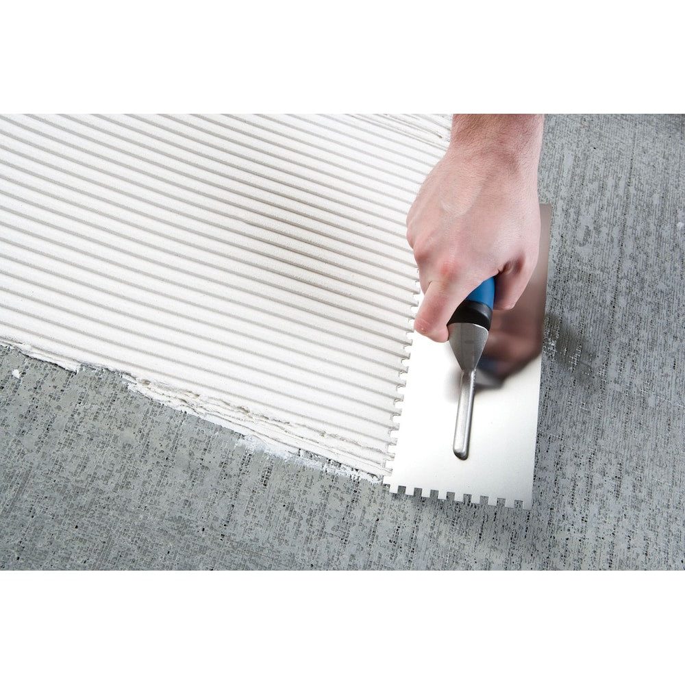 Mortier pour carrelage grand format FlexBond-LFT 50 lb, blanc, de qualité supérieure, pour la prévention des fissures à lit moyen
