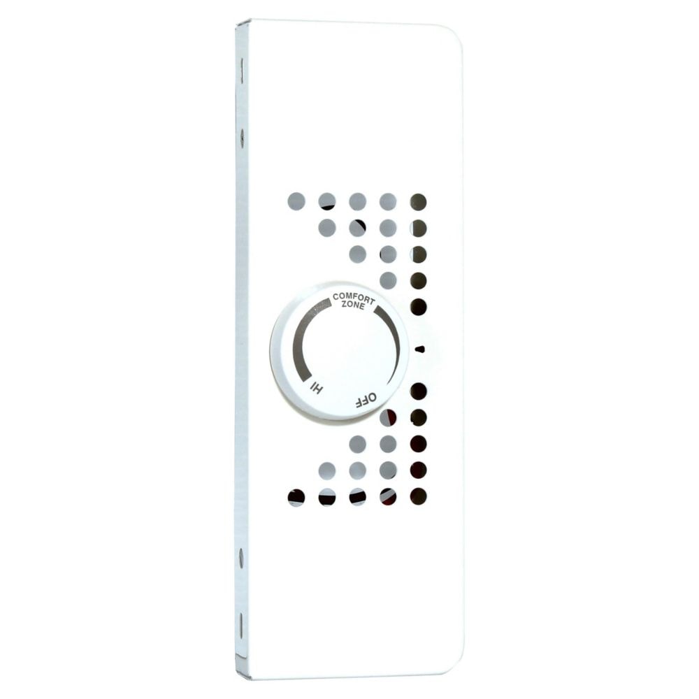 Kit de thermostat d'extrémité bipolaire 25 A 120/240 V à tension de ligne en blanc pour plinthes électriques hydroniques SoftHeat