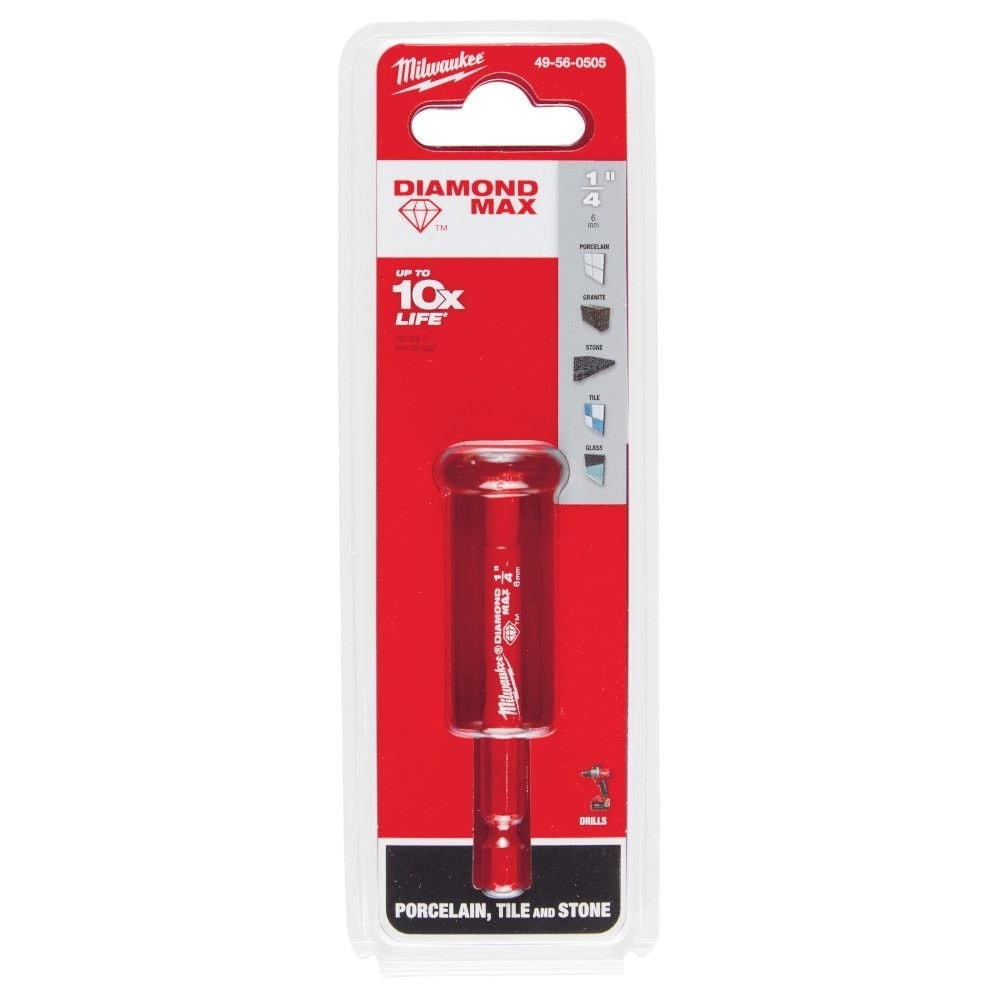 1/4-inch Diamond Plus Hole Saw w/ Arbor