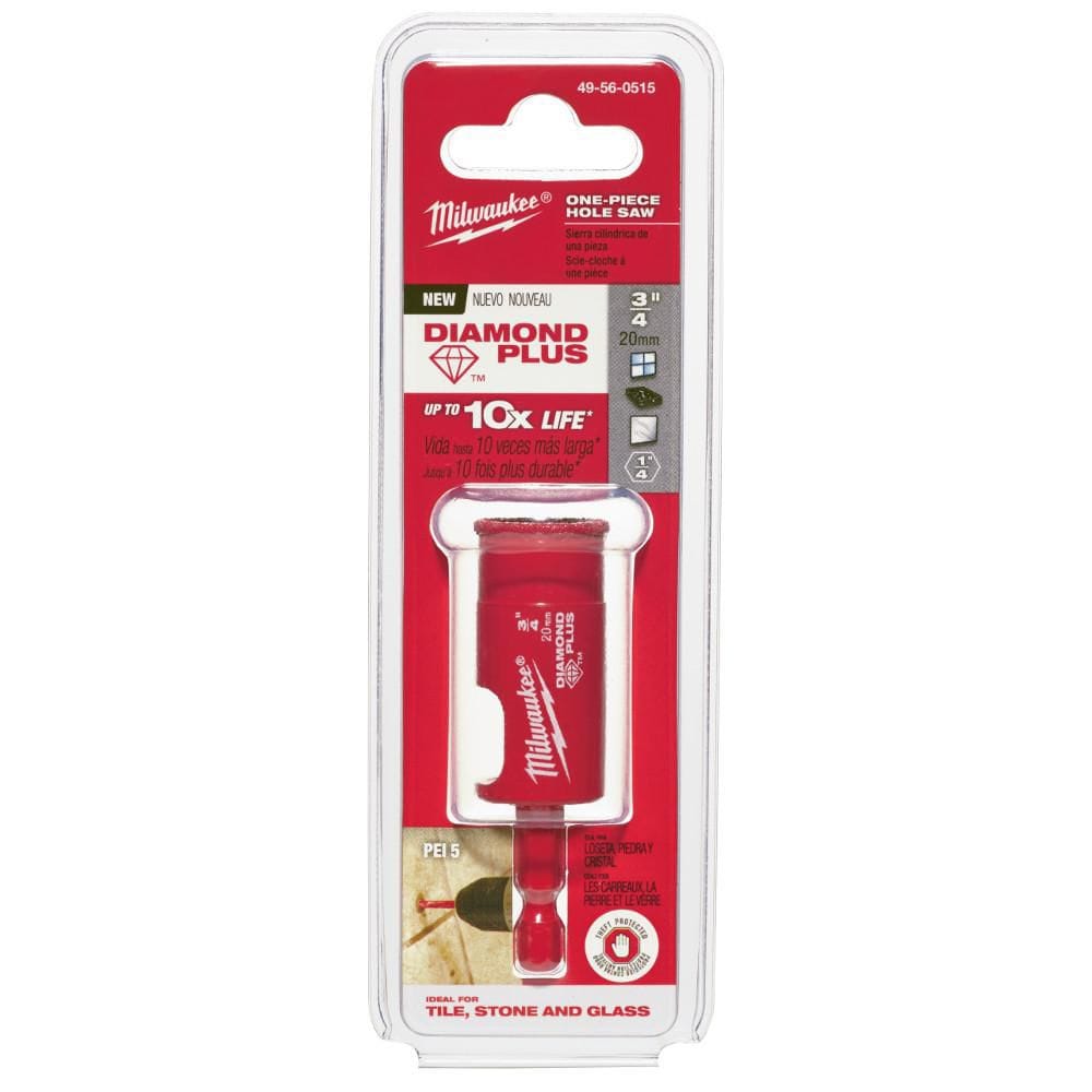 3/4-inch Diamond Plus Hole Saw w/ Arbor