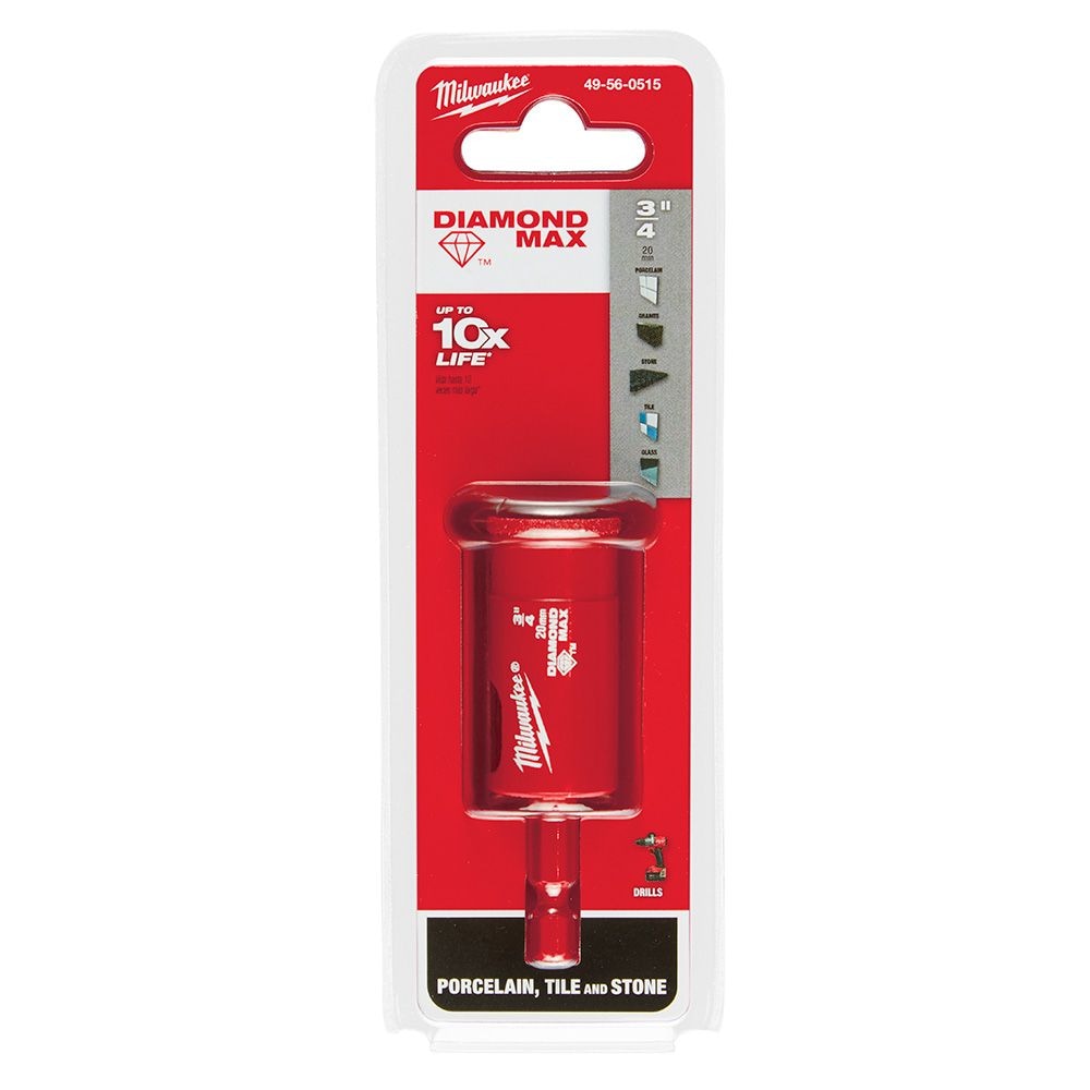 3/4-inch Diamond Plus Hole Saw w/ Arbor