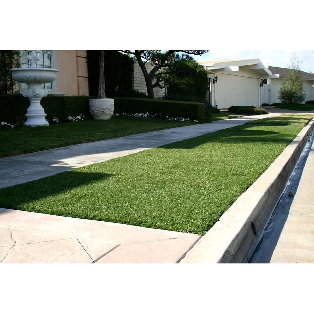 Échantillon de gazon artificiel Greenline Fescue de 12 pouces x 12 pouces pour l'aménagement paysager.