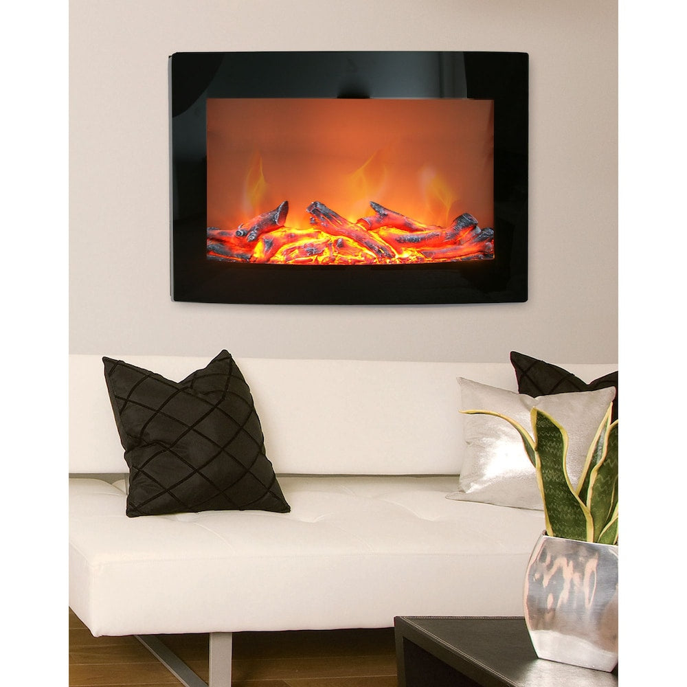 Daniel 24-inch Wall-Mount Electric Fireplace