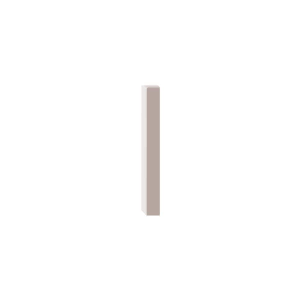 1/2-inch x 4 1/2-inch x 96-inch Modern MDF Primed  Baseboard Moulding