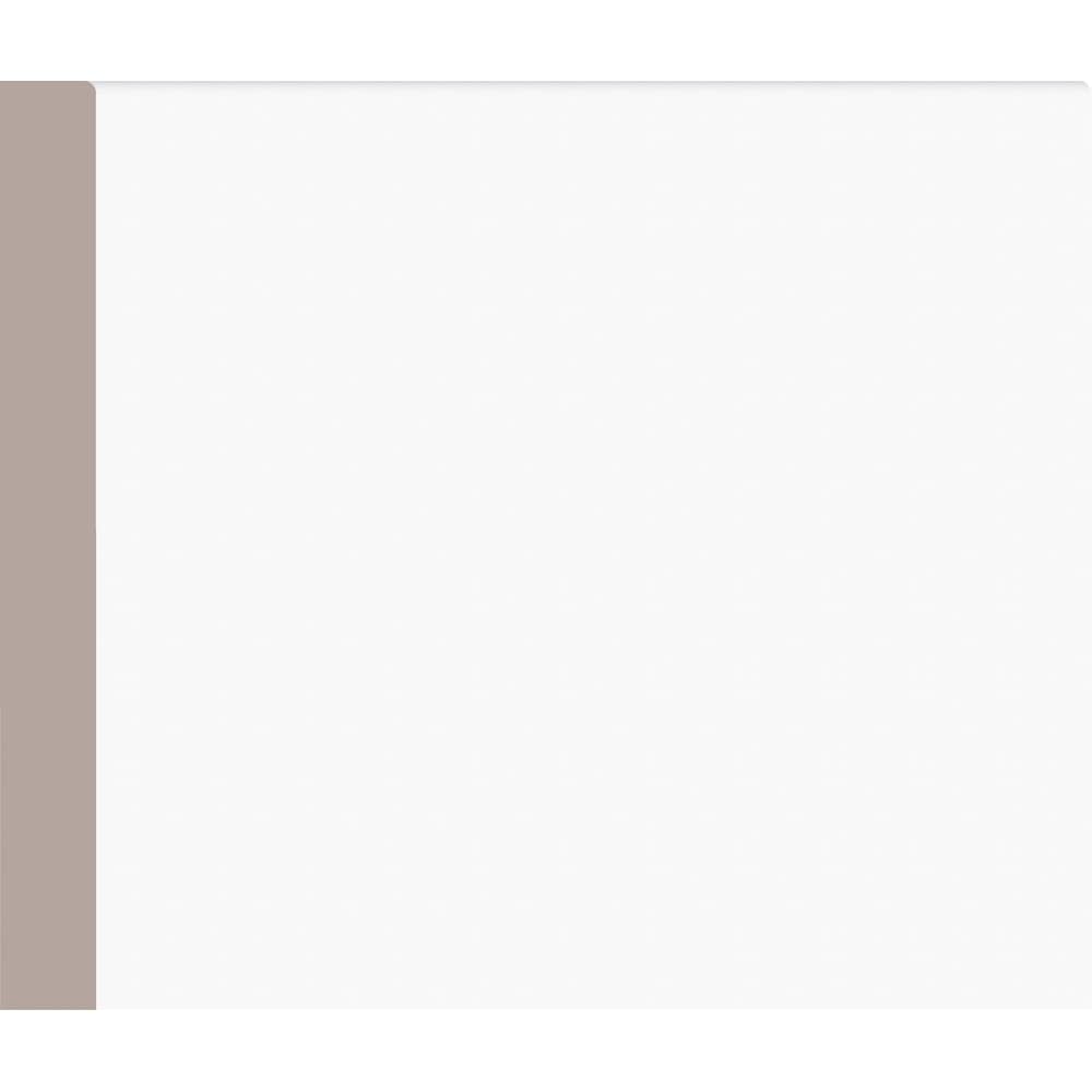1/2-inch x 4 1/2-inch x 96-inch Modern MDF Primed  Baseboard Moulding