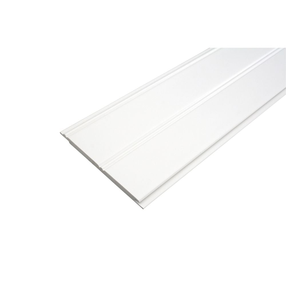 Wainscot Kit - Prefinished Ready to Install - Fauxwood White - 6-Piece of 1/4 In. x 4 In. x 32 In.