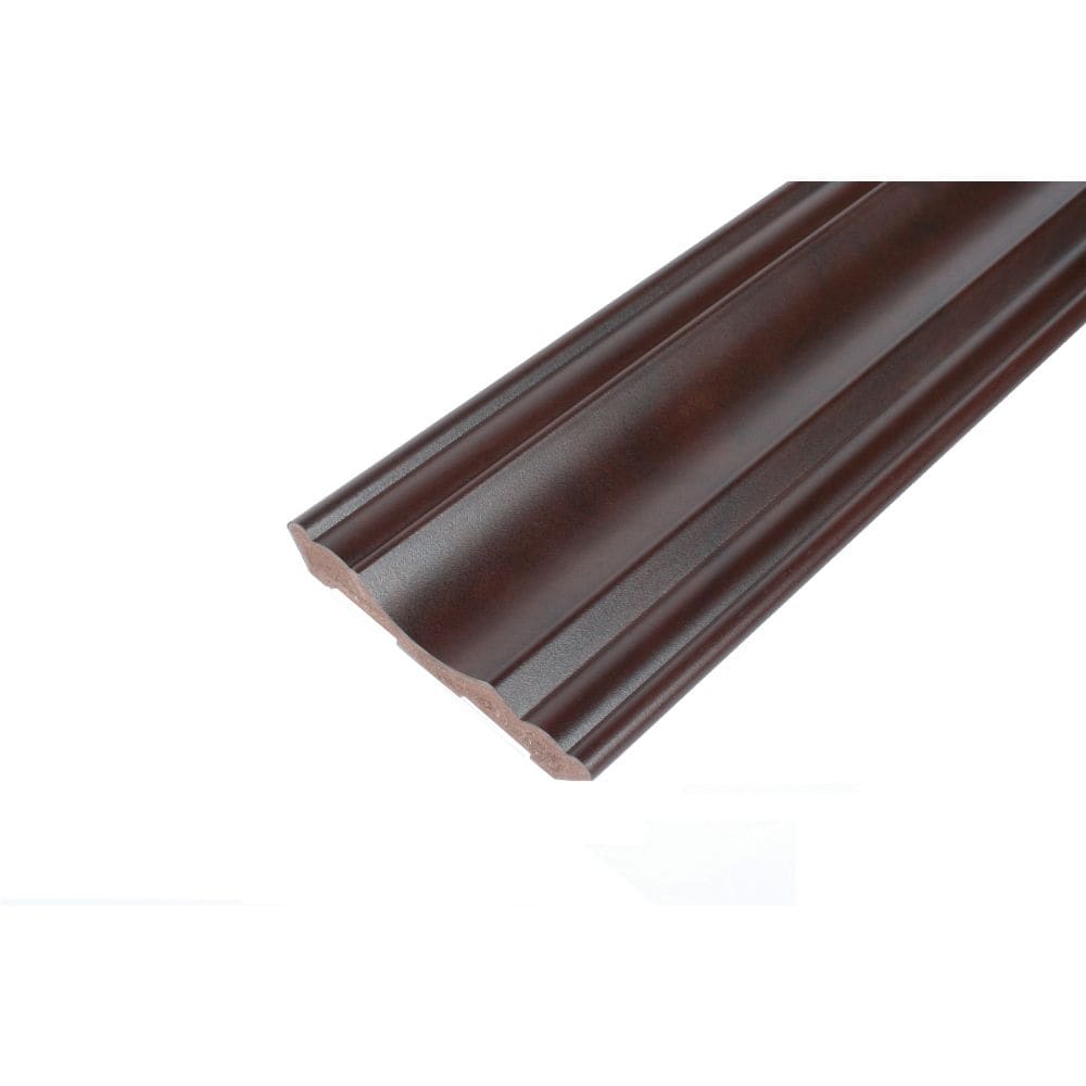 Crown - Prefinished Ready to Install - Fauxwood Espresso - 3-1/2 In. x 5/8 In. x 8 Ft.