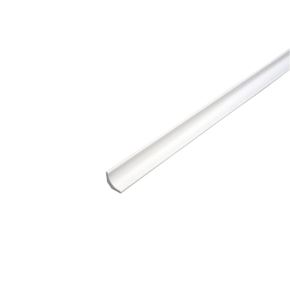 Cove - Préfini prêt à installer - Fauxwood Blanc - 3/4 po x 3/4 po x 8 pi