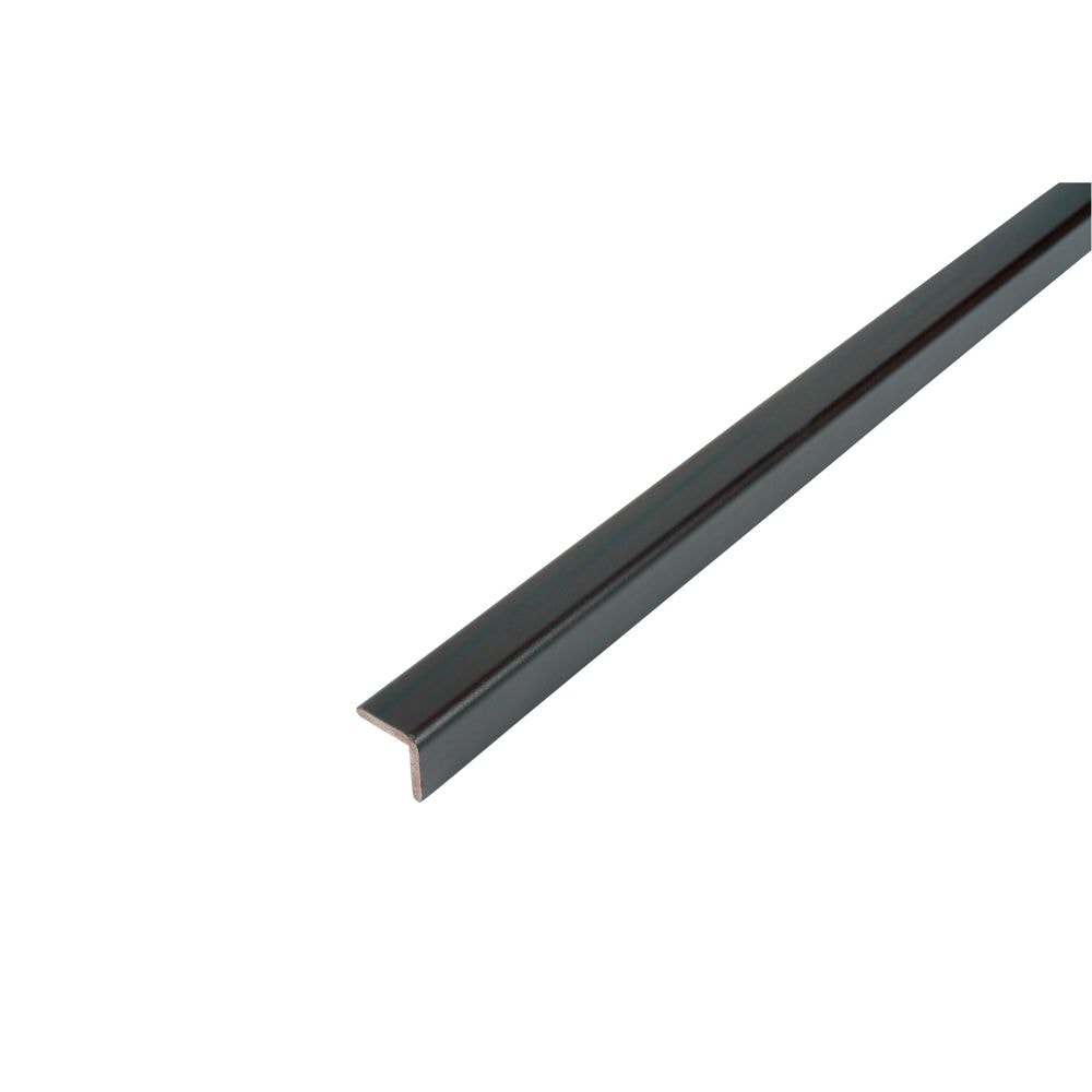 Coin extérieur - Préfini prêt à installer - Fauxwood Espresso - 3/4 po x 3/4 po x 8 pi