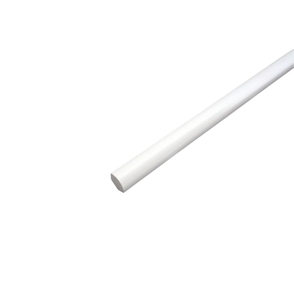 Quarter Round - Prefinished Ready to Install - Fauxwood White - 5/8 In. x 5/8 In. x 8 Ft.