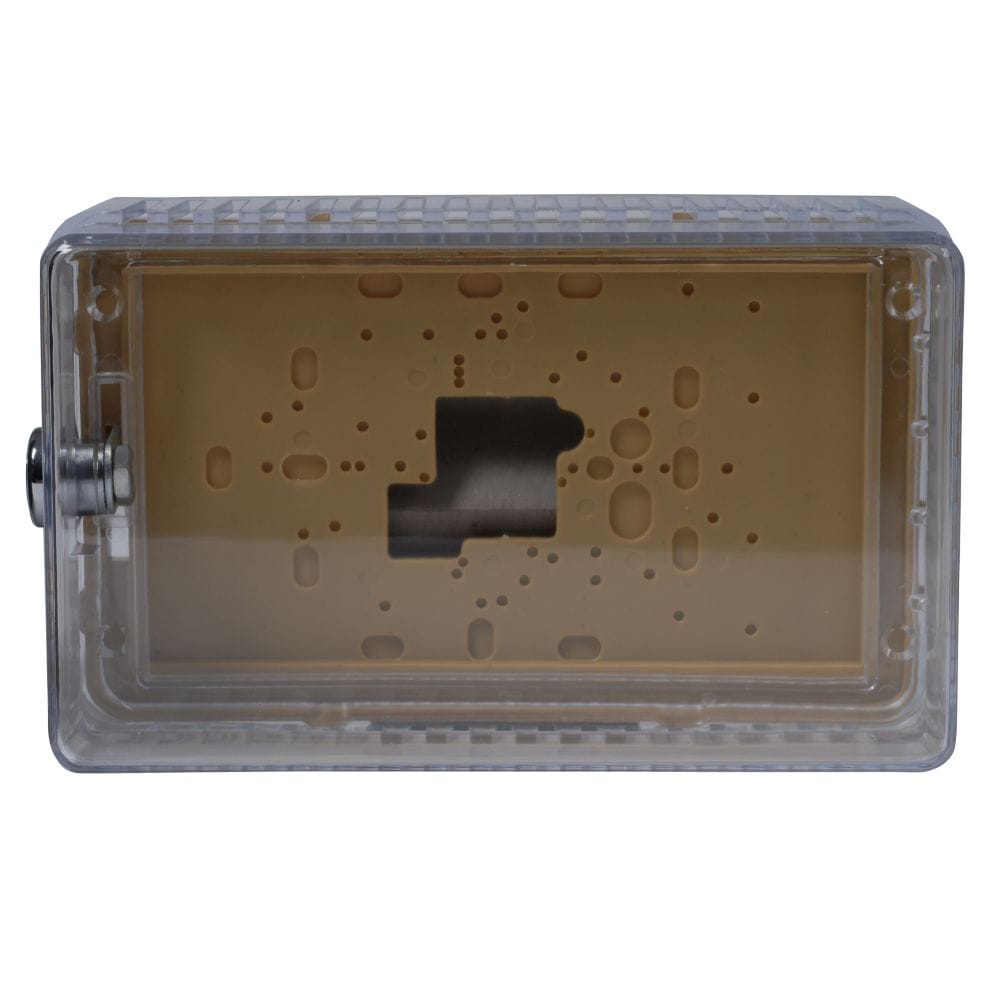 Large, Universal Thermostat Guard, Transparent Cover, With Mounting Plate & Mounting Ring