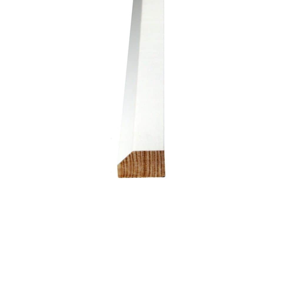 7/16 In. x 11/16 In. x 96 In. Primed Finger Jointed Pine Base Shoe
