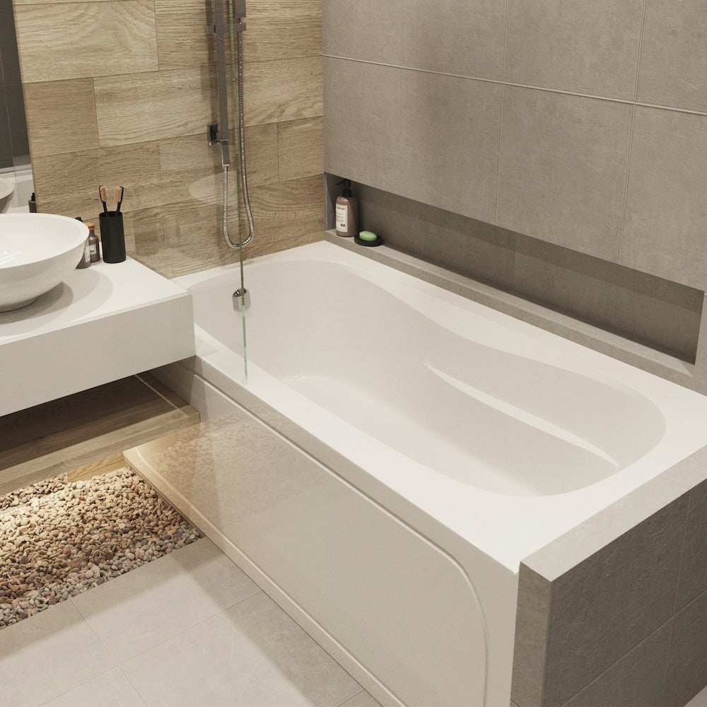 Pro 5 Feet 6-Inch Acrylic Drop-in Non Whirlpool Bathtub