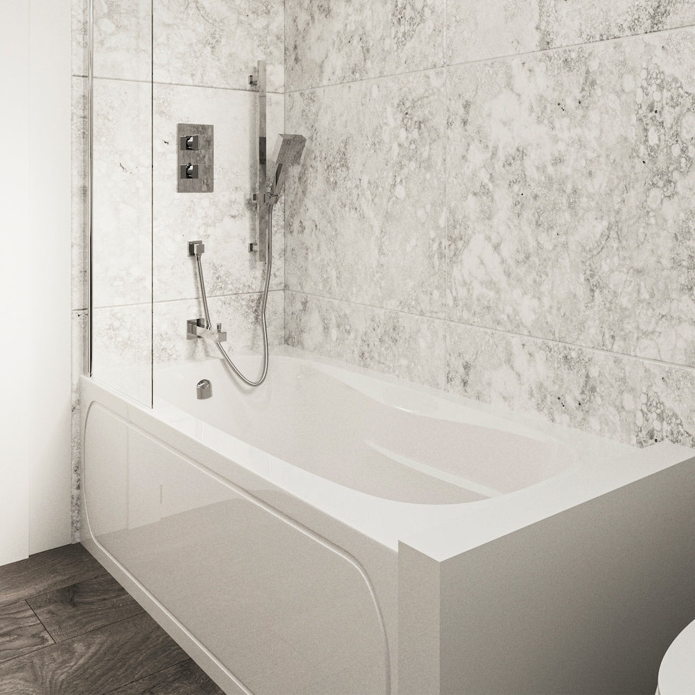 Pro 5 Feet 6-Inch Acrylic Drop-in Non Whirlpool Bathtub