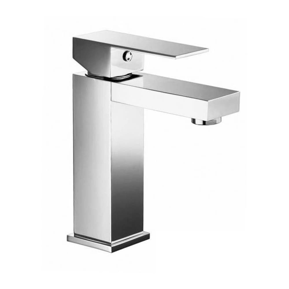 Beauty211 Single Hole 1-Handle Low Arc Bathroom Faucet in Chrome with Lever Handle