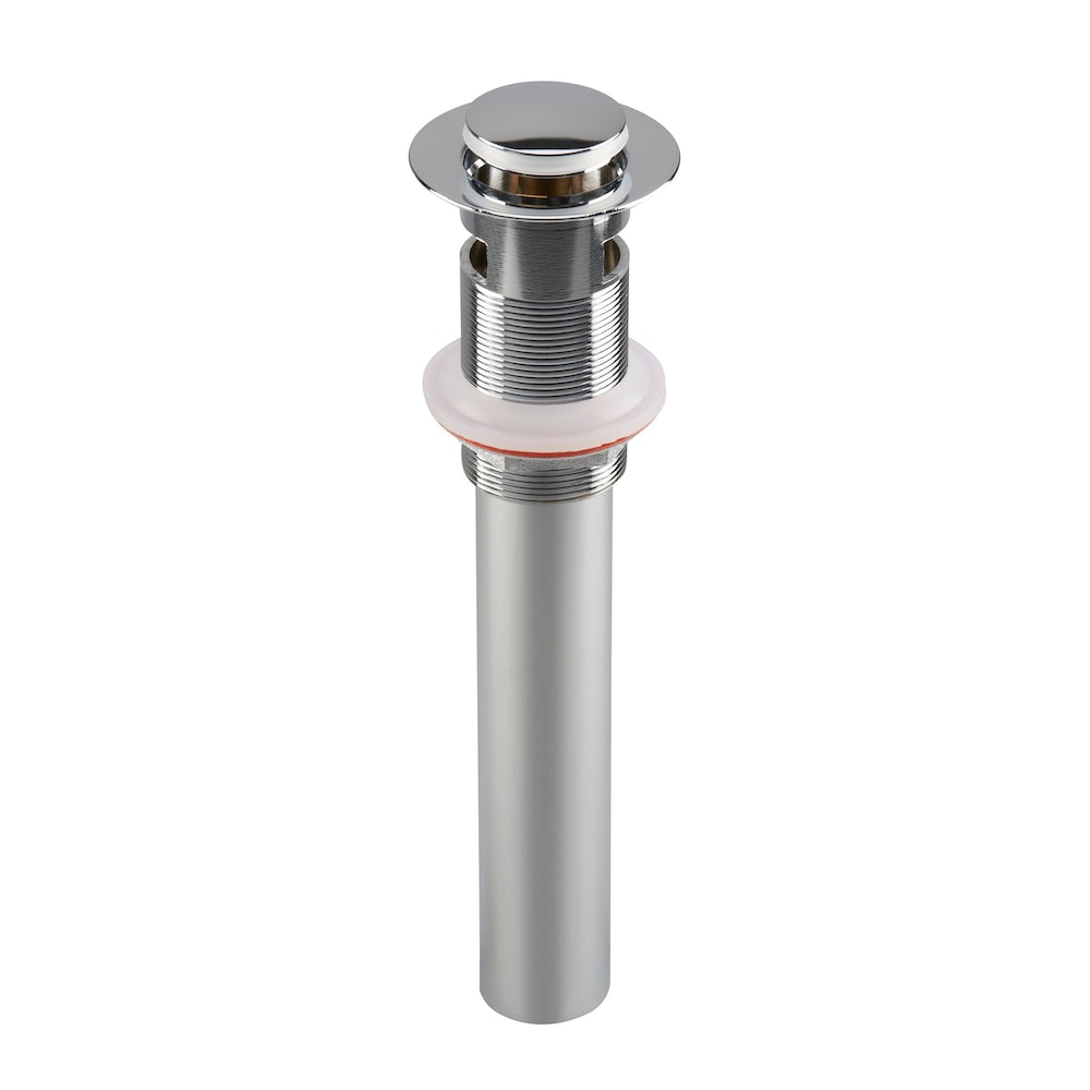 All Metal Pop-Up Drain with Overflow - Chrome