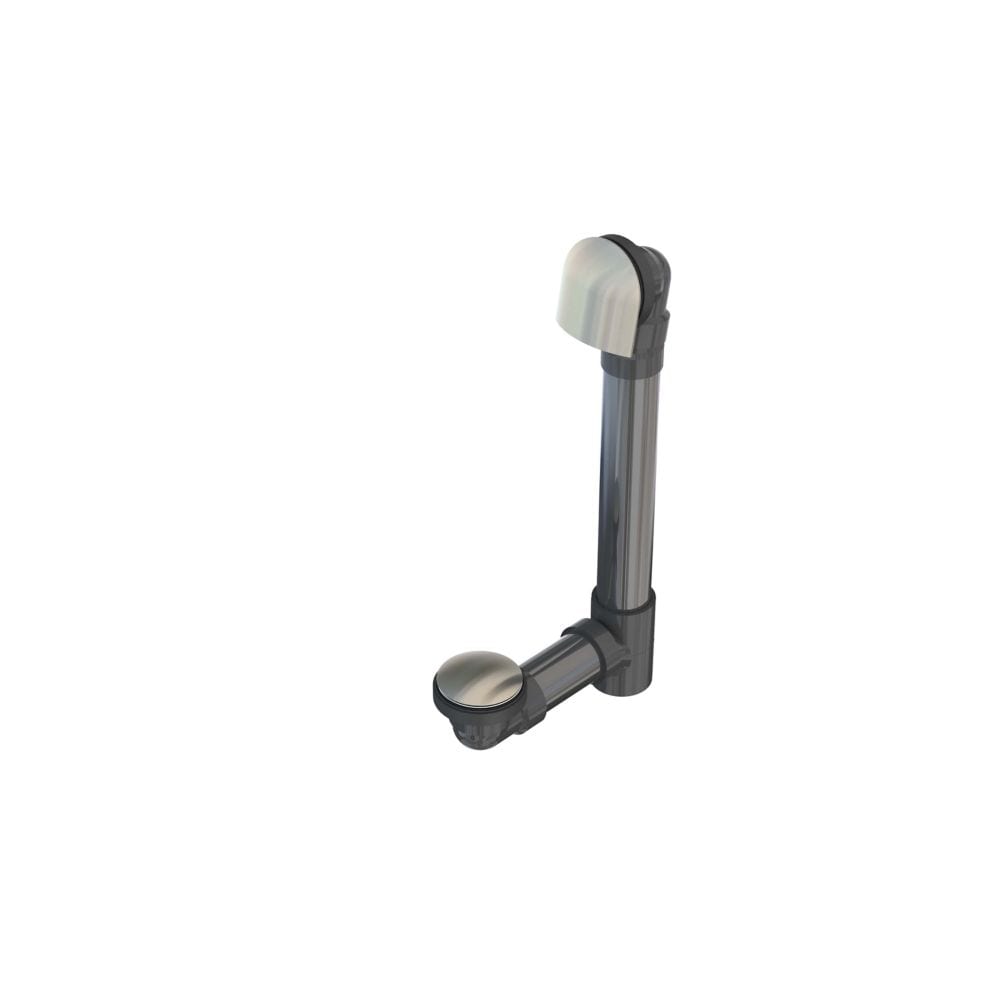ABS Extended Bath Tub Drain (Waste And Overflow) - Brushed Nickel