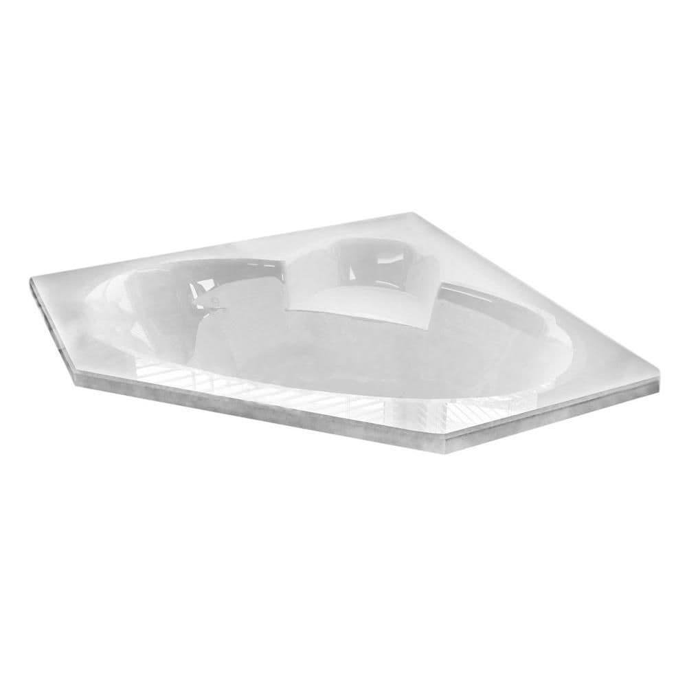 Baignoire à jets d'air d'angle Malachite de 5 pieds