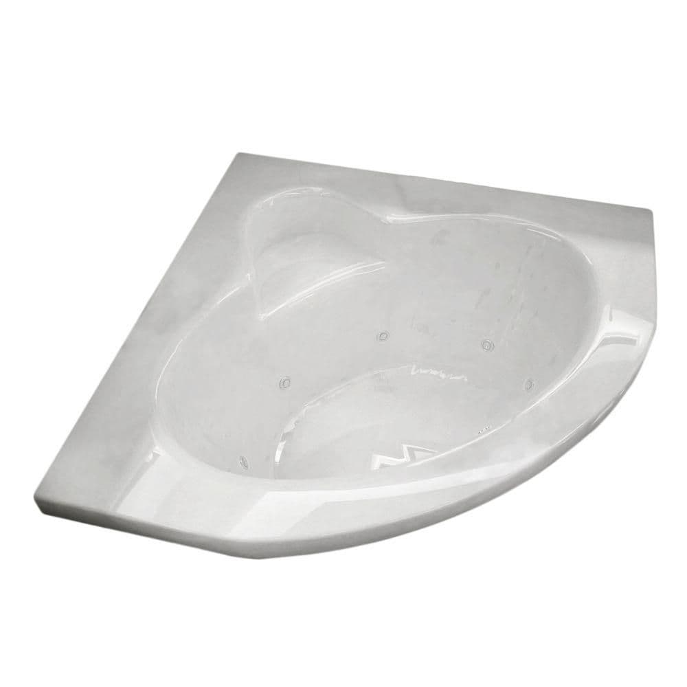 Baignoire à jets d'angle Jasper de 5 pieds