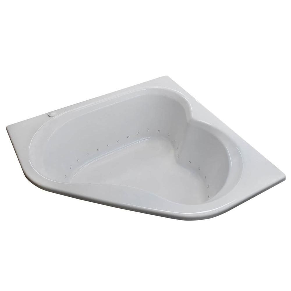 Baignoire à jets d'air d'angle Beryl de 5 pieds